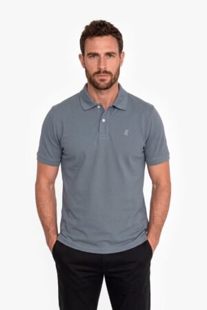 Men's Regular Fit Polo Shirt — Flintstone/Gray